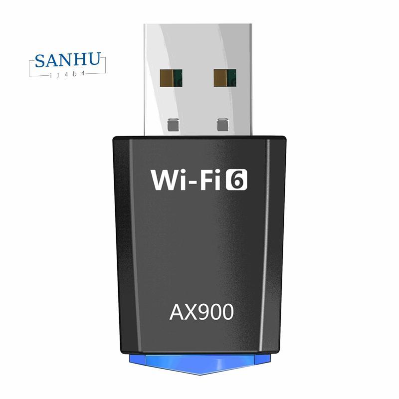 AX900 WiFi6 อะแดปเตอร์ WiFi 900Mbps USB WiFi การ์ดเครือข่ายบลูทูธ 2.4G/5Ghz อะแดปเตอร์ WiFi 802.11ax