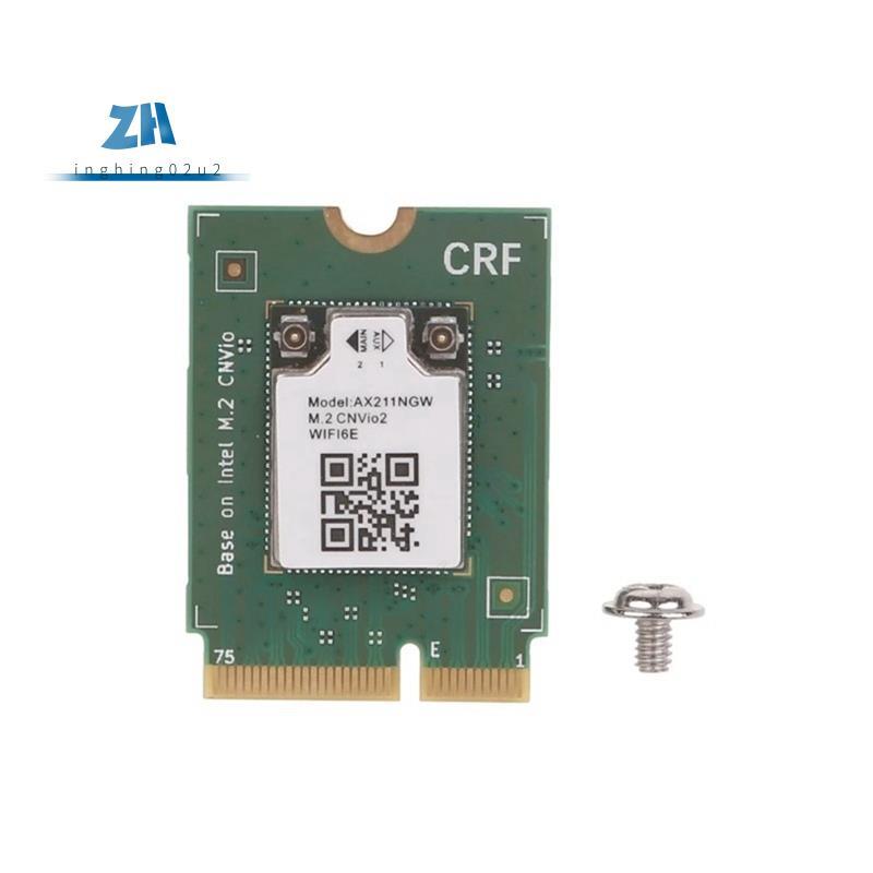 AX211NGW WiFi 6E การ์ด M.2 Key E CNVio2 อะแดปเตอร์ 5.3 AX211 M.2 CNVio Wifi การ์ดไร้สาย