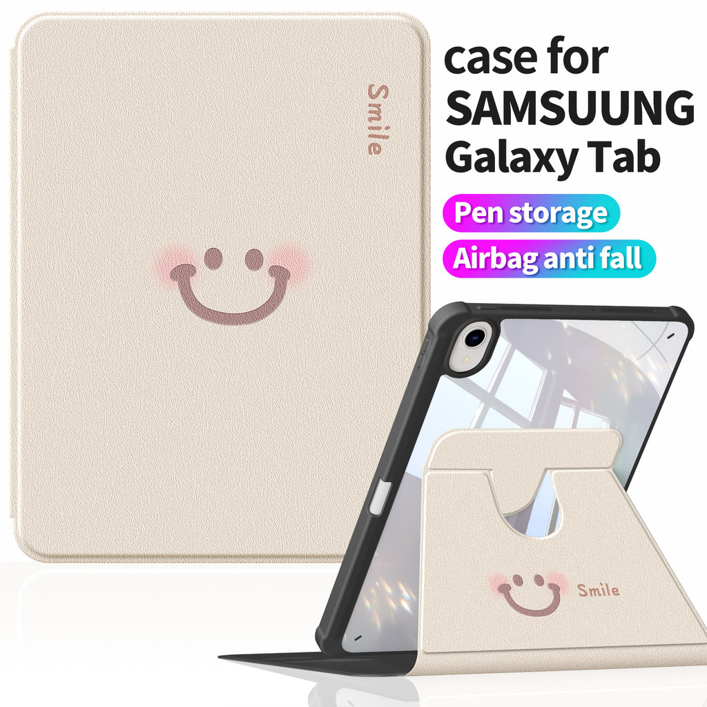 เคสหนัง PU สําหรับ Samsung Galaxy Tab A9+ Plus 11"Tab S10 lite | สไตล์ อิน ลายน่ารัก | กันคราบ & ทนท