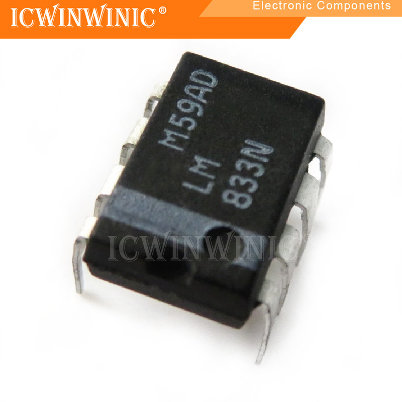 5 ชิ้น LM833N LM833 DIP-8 ส่วนประกอบอิเล็กทรอนิกส์