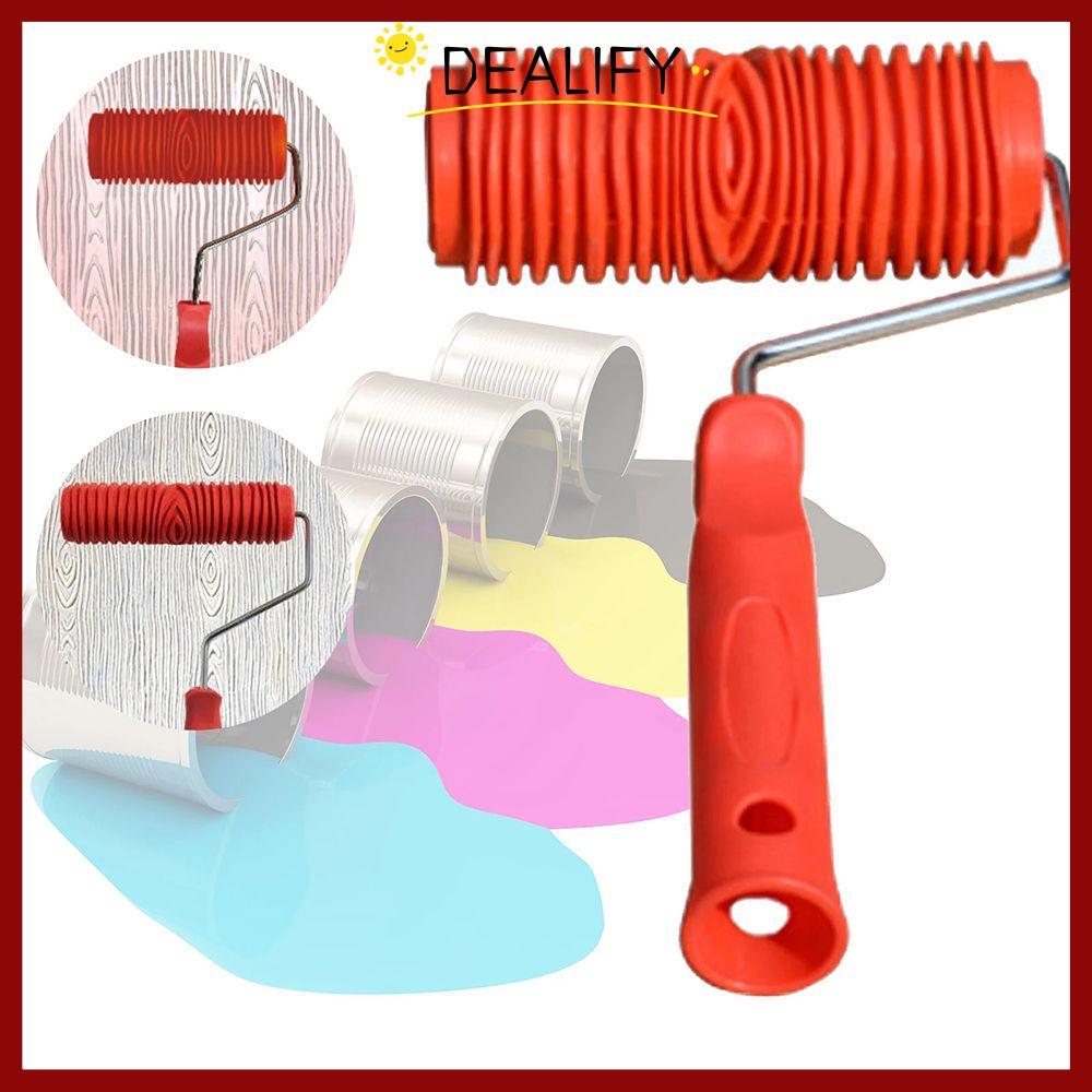 CODDEALIFY Wood Grain Paint Roller Wall Brush Arts DIY Paint Texture