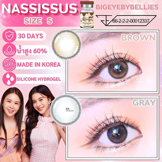 🔥คอนแทคเลนส์ ✨ขนาดมินิ✨Silicone Hydrogel ค่าอมน้ำ 60%✨Nassissus✨Mayalens Premium