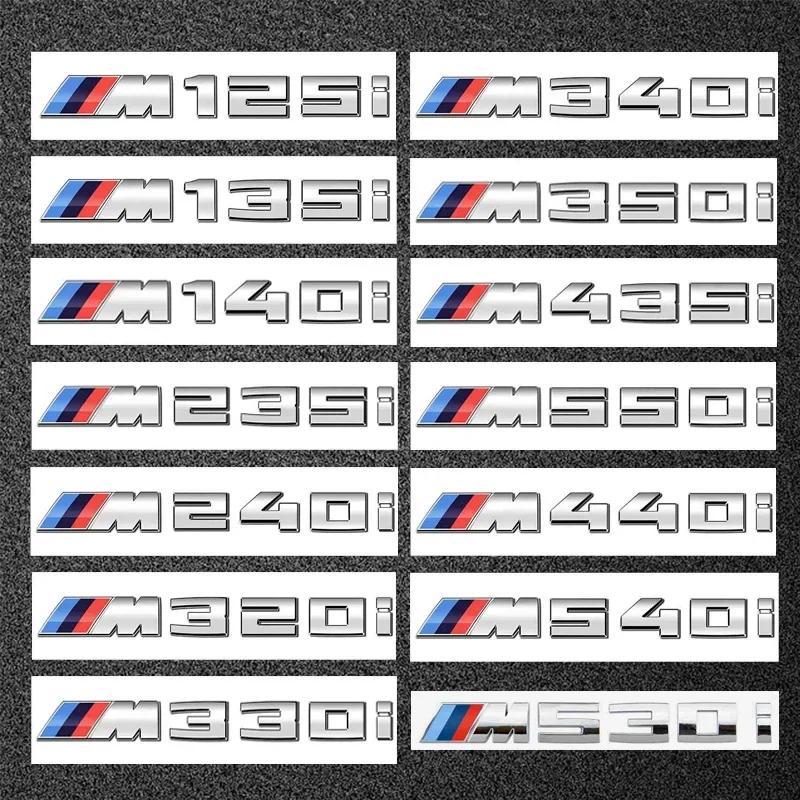 รถ ABS Trunk Letter M โลโก้ป้ายสติกเกอร์สําหรับ BMW M125i M135i M140i M235i M240i M320i M330i M340i 