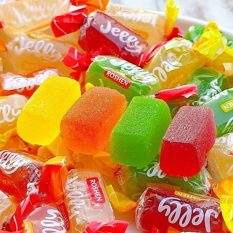 ยูเครน ROSHEN ROSHEN JELLY JELLY JELLY JELLY รสผลไม้รวม QQ Casual Office Snacks P ยูเครนนําเข้า Cand