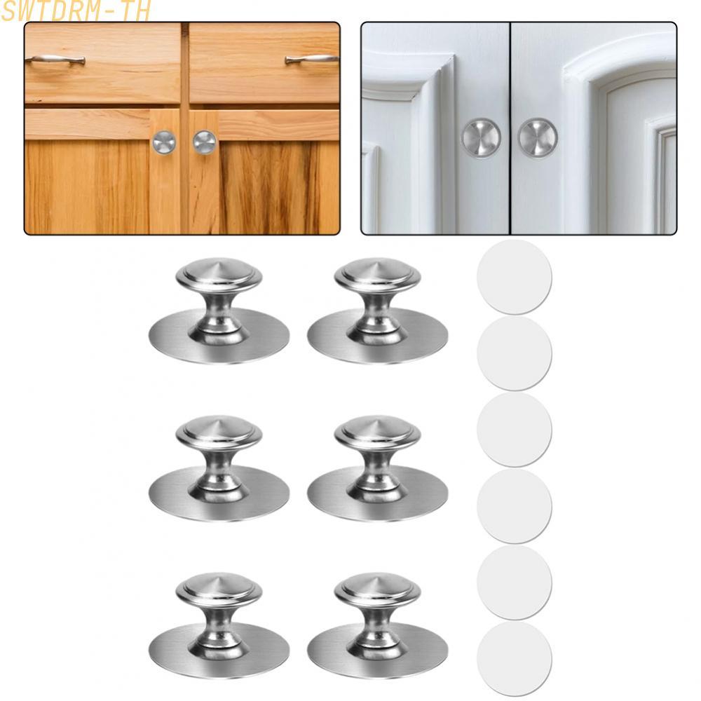 【SWTDRM】Drawer Knobs Closet Wardrobe Rust Resistant Convenient Self Adhesive Design