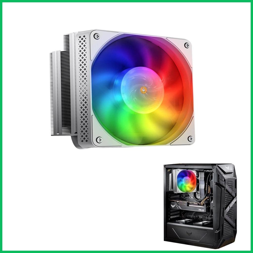 Jonsbo HX6200D หม้อน้ําหม้อน้ํา Zwart/Wit 6 Heatpipes หม้อน้ํา Argb Shenguang Synchronisatie Onderst