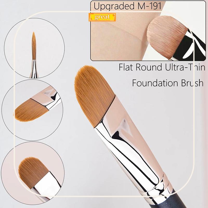 SPING Flat Round Ultra-thin Foundation คอนซีลเลอร์แปรงแต่งหน้า Professional Contour Liquid Cream คอน