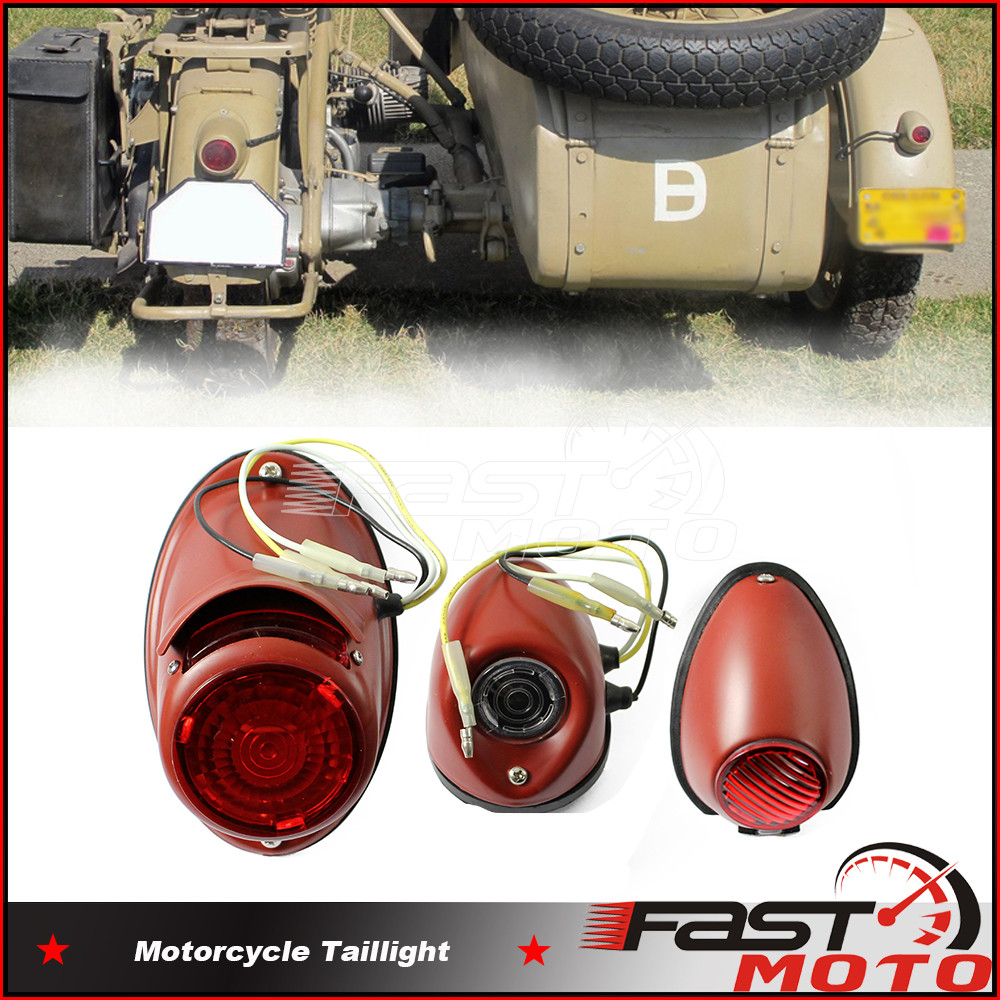 FAFor Ural Dnepr Sidecar Taillights Motorcycle Tail Stop Brake Light Rear Running Light for BMW R71 