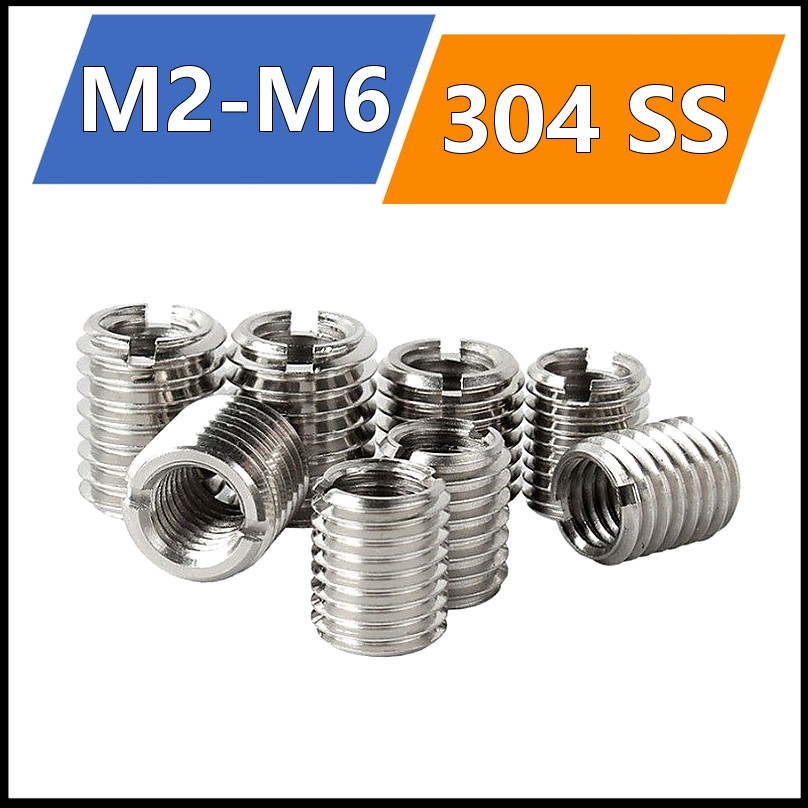 บูชเกลียวในนอก M2-M6 สแตนเลส 304 แข็งแรง กันสนิม (2-5pcs) L4-20mm [LXY-R1]