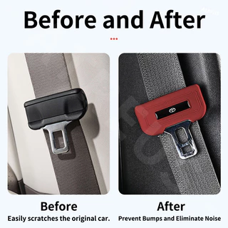 เข็มขัดนิรภัยหัวเข็มขัดป้องกันยางรถที่นั่งหัวเข็มขัด Protector รอยขีดข่วน นิรภัยรถยนต์หัวปกป้อง