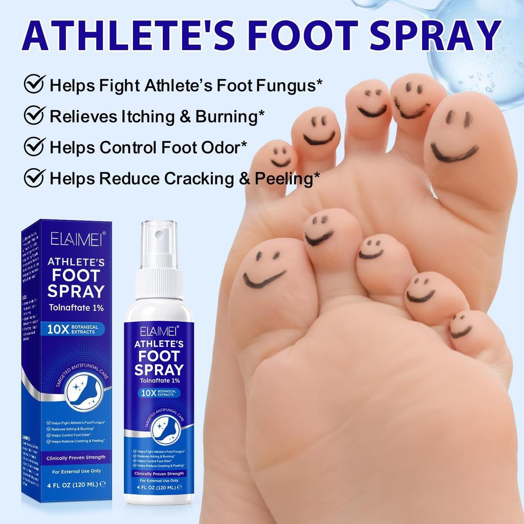 Athlete Foot Spray Itch Relief Quick-Drying Liquid 120ml Peeling Athlete Foot Spray demebth