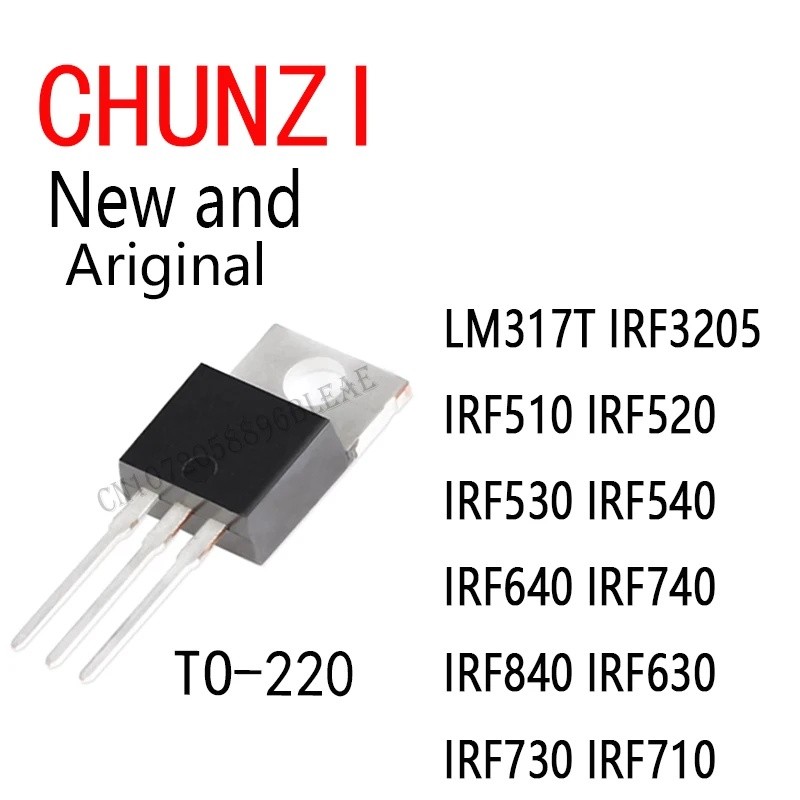 5TO-220 IRF510N IRF540N IRF640N TO220 LM317T IRF3205 IRF510 IRF520 IRF530 IRF540 IRF640 IRF630 IRF74