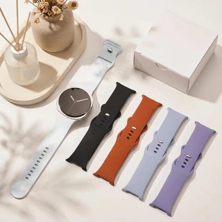 No Gaps Two Tone สายซิลิโคนซิลิโคนสําหรับ Samsung Galaxy Watch 9/8 40 มม.44 มม.นาฬิกา 8 คลาสสิก 46 มม.สายรัดข้อมือ