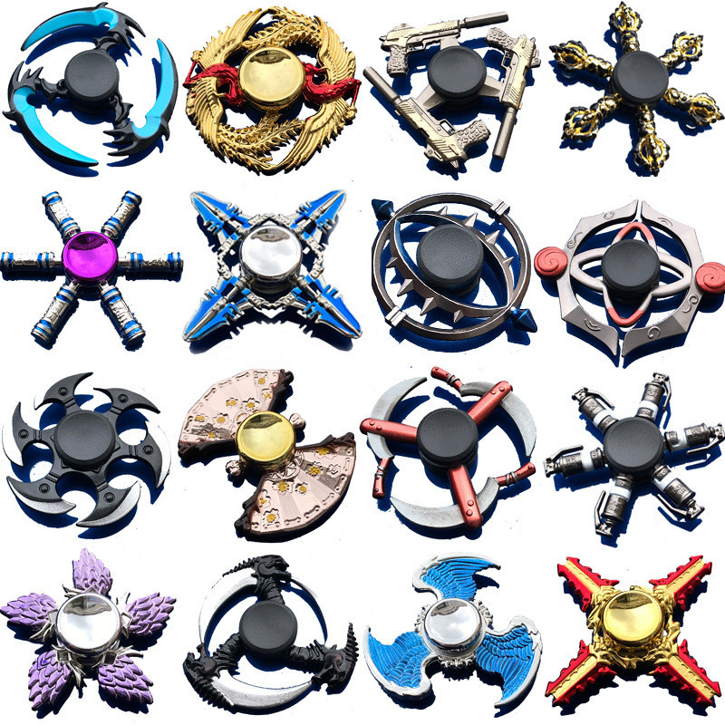 หลายร้อยสีสัน Fidget Spinners Decompression โลหะ Fidget Spinners Alloy Fidget Spinners Stall ชุดของเ