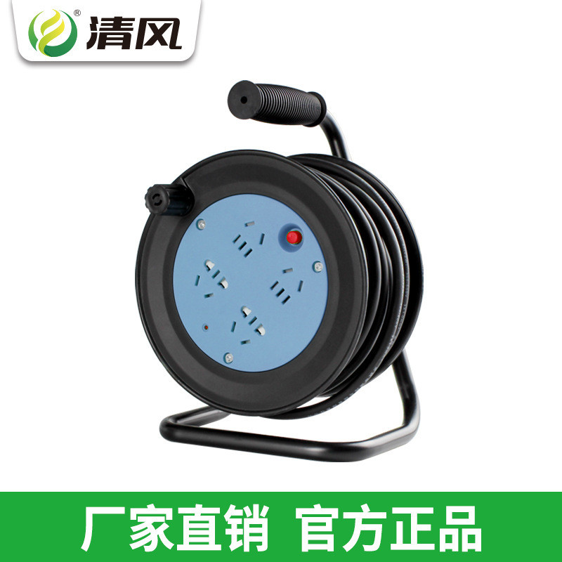Breeze Mini Cable Reel Reel Mobile Cable พร้อมซ็อกเก็ตป้องกันการรั่วไหล 10A Cable Reel