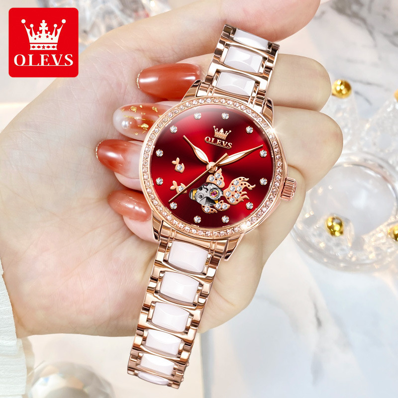 OLEVS 7001 นาฬิกาข้อมือสตรีอัตโนมัติ