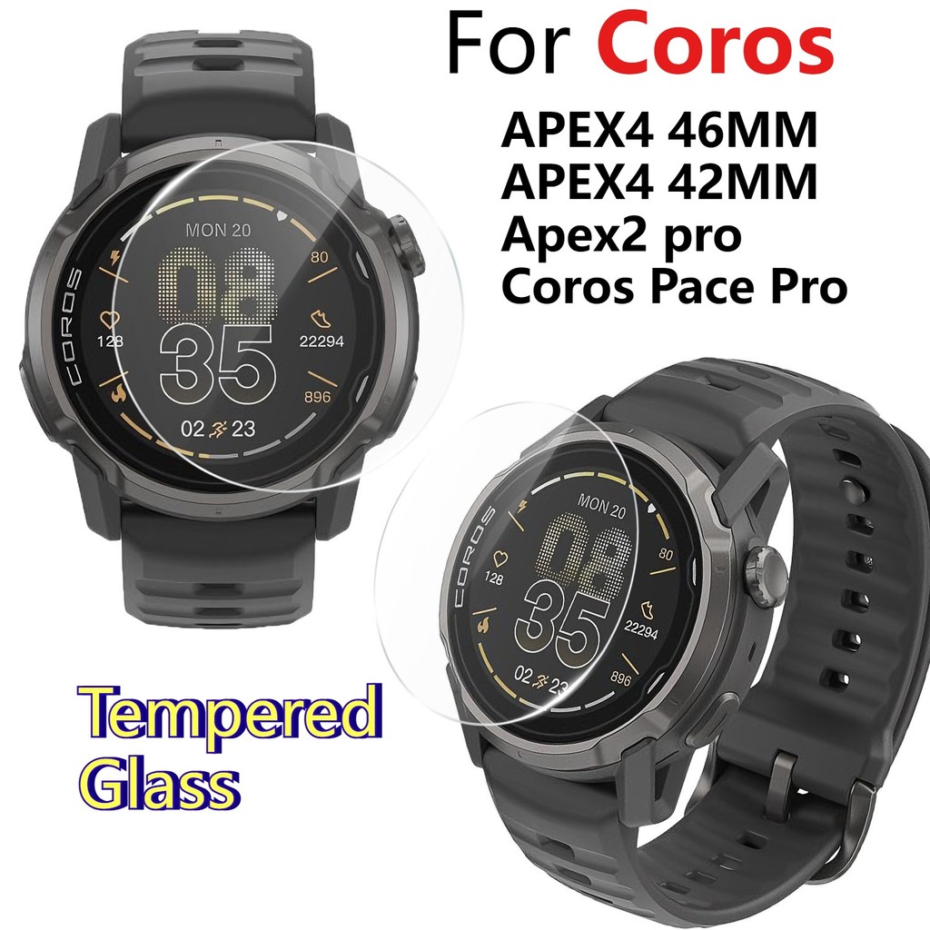 For Coros Apex 4 2 Pro 42 มม.46 มม.นาฬิกา 2/5 ชิ้น Slim HD Clear กระจกนิรภัยป้องกันหน้าจอฟิล์ม