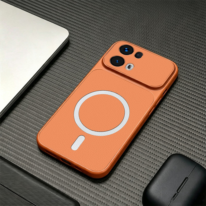 PBZZ สําหรับ oppo Reno 13 pro 5g reno 13F 13 FS 5g เคสโทรศัพท์ Softcase ซิลิโคนกันกระแทกใหม่ออกแบบความงามสําหรับชายแม่เหล็กน่ารักสีส้ม KNBS1