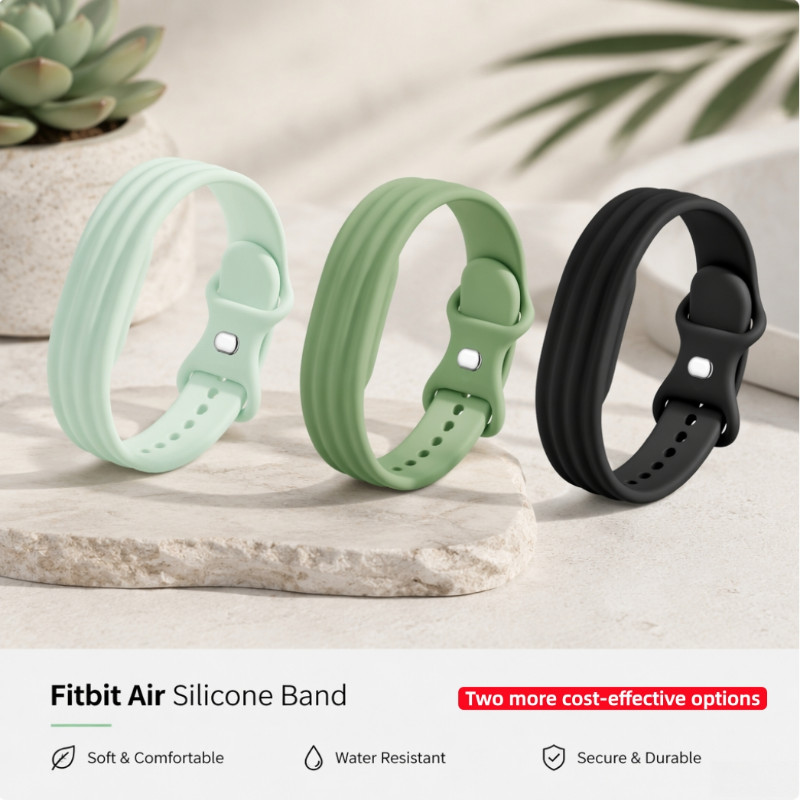 สําหรับ Fitbit Air Band ห่วงซิลิโคนกีฬานาฬิกาสําหรับ Google Fitbit Air สร้อยข้อมือ Breathable Band สายรัดข้อมือ Correa เปลี่ยนอุปกรณ์เสริม