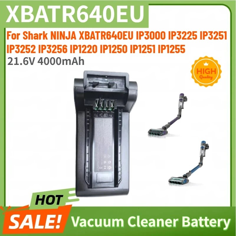 XBATR640EU 21.6V 4000mAh แบตเตอรี่คุณภาพสูงสําหรับ Shark NINJA IP1220 IP1250 IP1251 IP1255 IP3000 IP