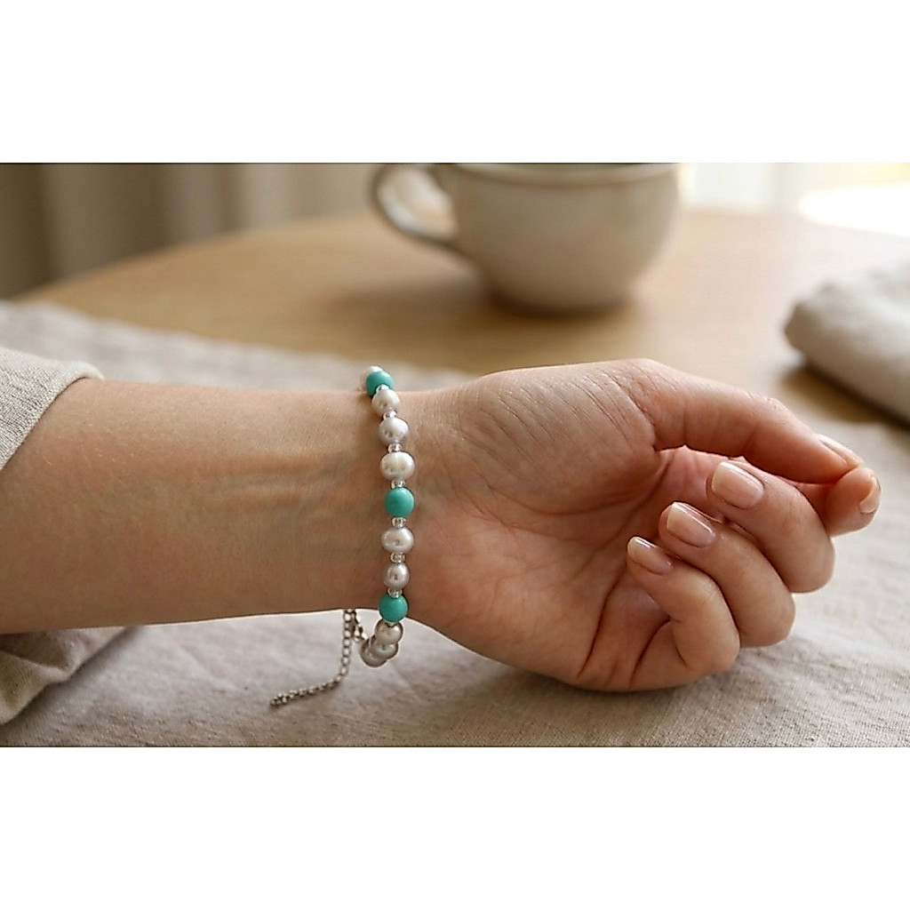 ผู้หญิงของแท้ PEARL BRACELET LOMBOK PEARL SUPER ของแท้ FRESHWATER PEARL JEWELRY ใบรับรองหรูหรา PEARL