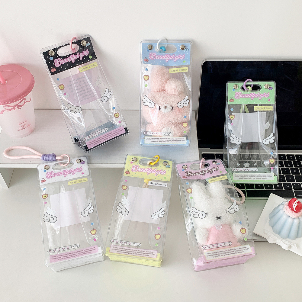 10 ซม.ตุ๊กตาตุ๊กตาตุ๊กตากระเป๋า Angel Wings รถเข็นเด็กทารกกระเป๋าแขวนกระเป๋าฝุ่นถุงเก็บ