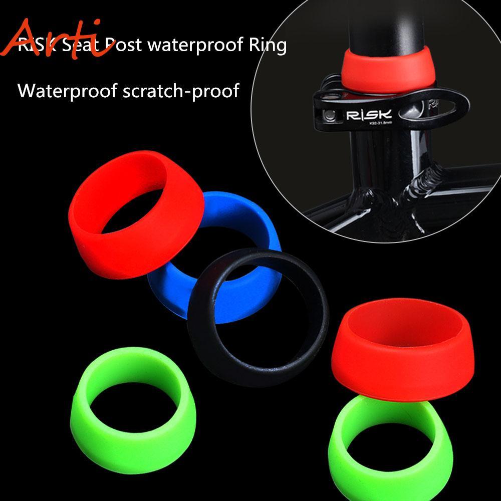 ARTI Seatposts Clamps ฝาครอบกันน้ําจักรยานเสือภูเขาจักรยานที่นั่งโพสต์แหวนยางฝาครอบกันฝุ่นขี่จักรยาน