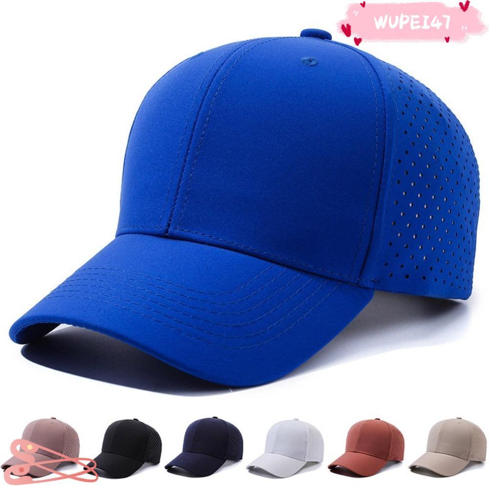 WUPEI47AD Hardtop Baseball Cap, Adjustable Mesh design Sun Visor Cap, Casual Solid Color Breathable 