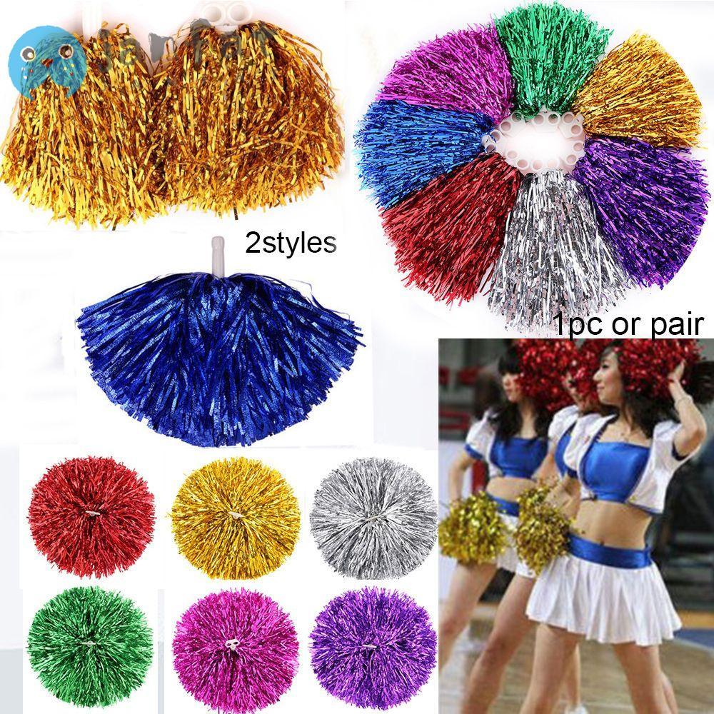 JANFAT 1 ชิ้น/1 คู่เชียร์ลีดเดอร์ poms Dress เครื่องแต่งกาย 2 สไตล์ Concert Dance Party Decorator