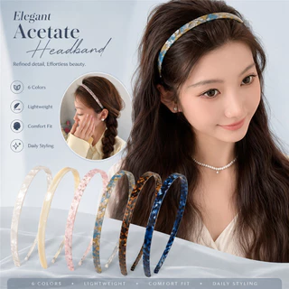 Non-clamping Bone Acetic Acid Headband สําหรับผู ้ หญิงฤดูร ้ อนใหม ่ แถบคาดศีรษะลื ่ น Headwear
