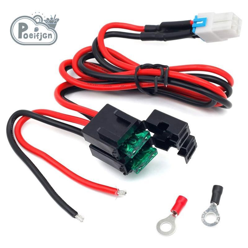 4-Pin 12AWG DC สายไฟสําหรับวิทยุ Yaesu FT-450D FT-891 12AWG DC สายไฟ