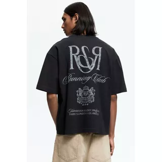 H&M(เอชแอนด์เอ็ม) เสื้อยืดพิมพ์ลายแบบหลวม ผู้ชาย 1262292_5