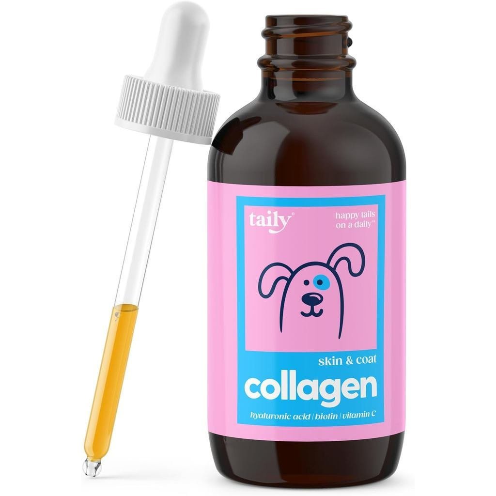 EXP 04/22Taily Premium Collagen Obtained from Grass-fed Animals for Skin and Coat อาหารเสริมสําหรับส