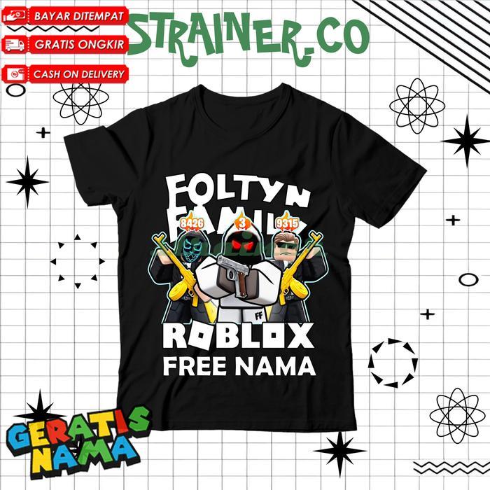 Roblox Foltyn Family KEREN -  Perempuan Motif Youtuber Foltyn Family Keren Viral UNISEX   FASHION PR