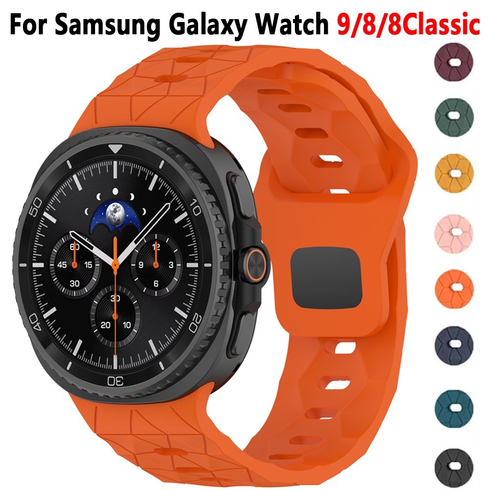 สายซิลิโคนสําหรับ Samsung Watch 9 40 มม.44 มม.สายรัดข้อมือกีฬาสําหรับ Samsung Galaxy Watch 8/8Classic