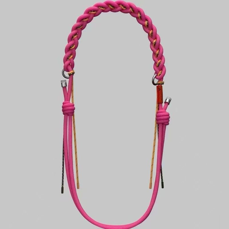 French Street Wear 8mm สายคล้องไหล่เชือก O-Shaped Tote ไหล่เดียวแบบพกพาสไตล์ใหม่ที่ถอดออกได้สายรัด Twist Hand-Braided เชือก g