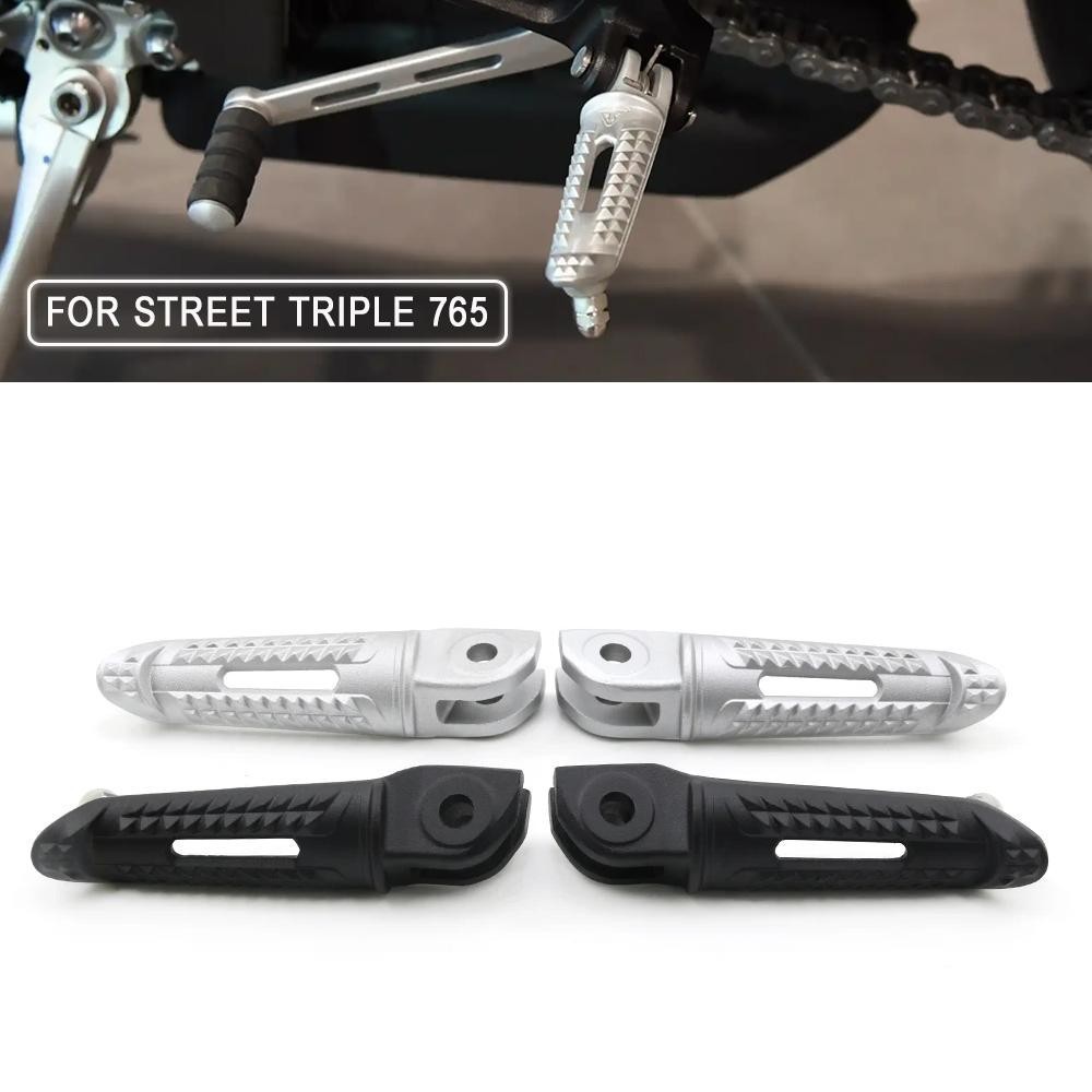 เหมาะสําหรับ Triumph Frog Street Triple 765R 765RS แป้นเหยียบด้านหน้าด้านหลัง
