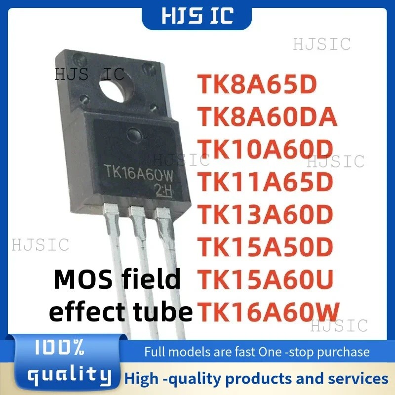 5PCS TK8A65D TK10A60D TK16A60W TK15A50D TK15A60U TK11A65D TK8A60DA TK13A60D TO-220F K8A65D K50D ทราน