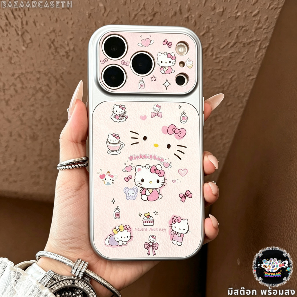 เคสของออปโป้ จัดส่งทันที แมวเคธี น่ารัก เคสนิ่มสีเงิน For OPPO A3X A5PRO A6X A53 A93S Reno15PROMAX 15T5G Realme12PROPLUS