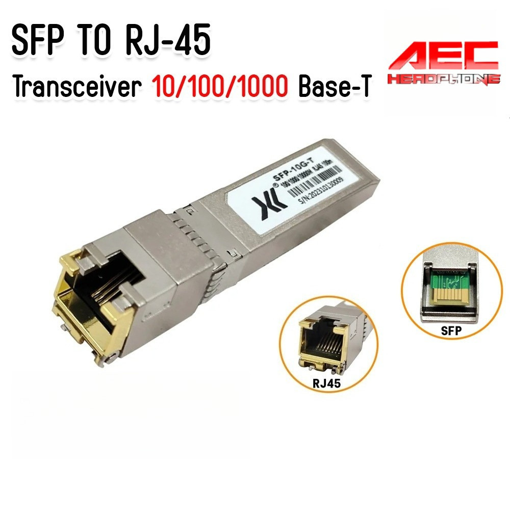 SFP to RJ45 Module 10/100/1000Mbps Gigabit SFP Transceiver