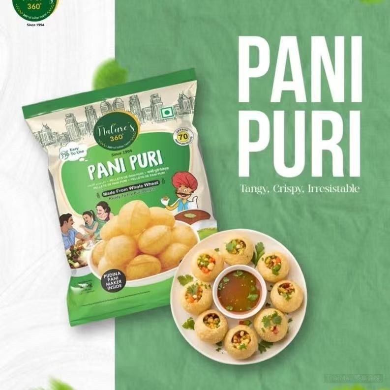 สต็อกพร้อม/ข้อเสนอพิเศษ/PANI PURI INDIAN Fried Hollow Ball Masera Crispy Potato Ball with Material Pack PANI PURI INDIAN FRIE hT0mW4FL1N0801