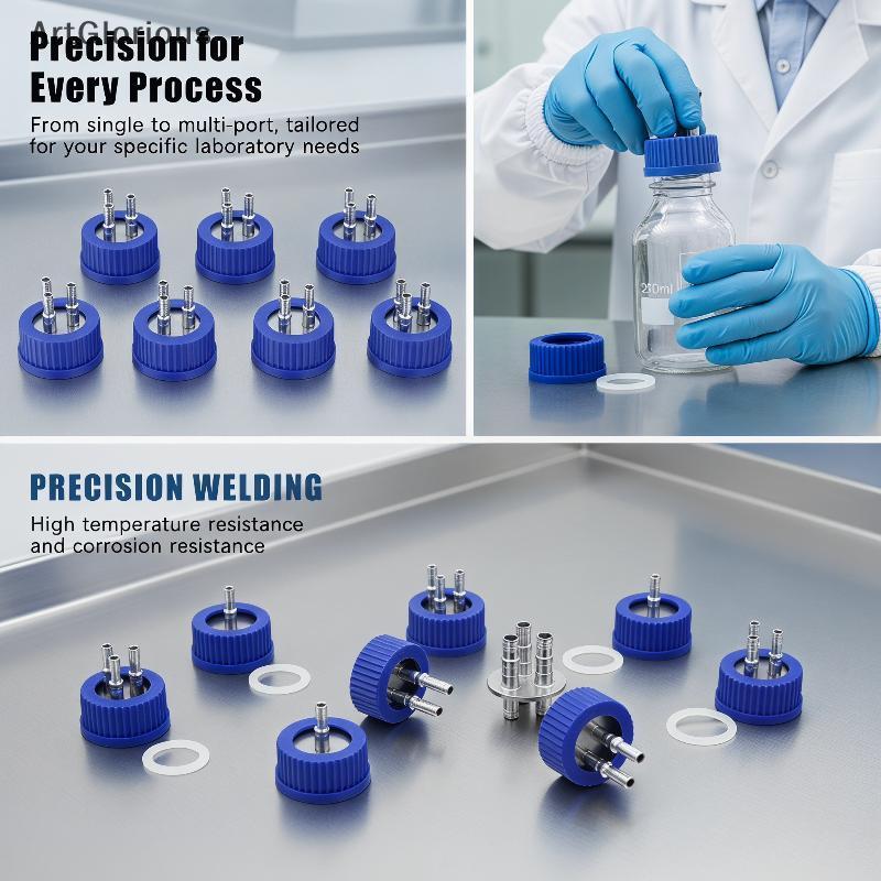 Art GL45 Reactor Feed Cover Rust Proof สแตนเลสปิดผนึกฝาปิดสําหรับ Professional Lab การวิจัยการทดลอง 