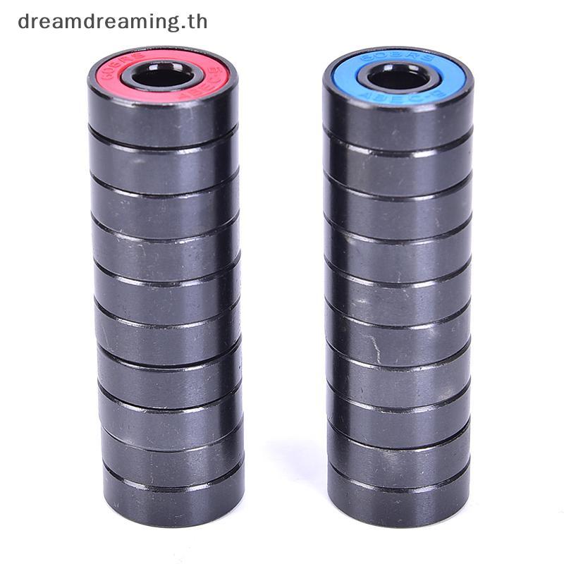 [ Dream ] 10 ชิ้น/เซ็ต 608 2RS Bearing Deep Groove Steel Sealed Ball Bearings 608RS 608-2RS .