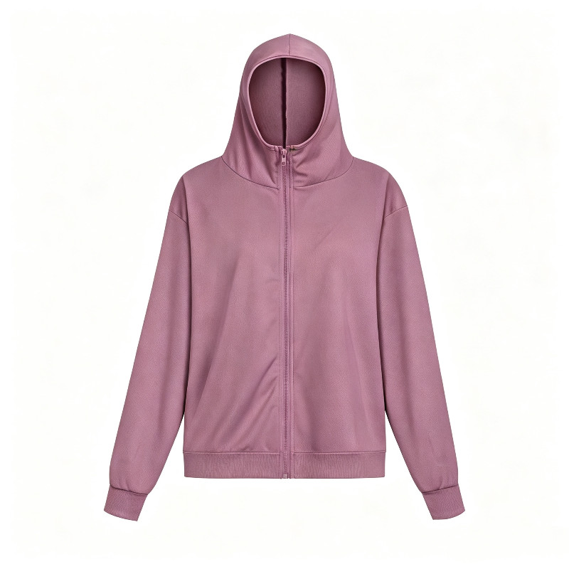 Hana เสื้อคลุมกันแดด สีดำ เสื้อคลุมกัน UV เสื้อคลุมผ้าลื่น ป้องกันผิวจาก UV เสื้อคลุมมีฮู้ด Sport ออกกำลังกาย กีฬา