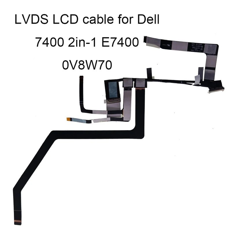 * V8W70 แล็ปท็อป LVDS LCD EDP สําหรับ Dell Latitude 7400 2-in-1 E7400 EDB41 CN-0V8W70 DC02C00J300 หน