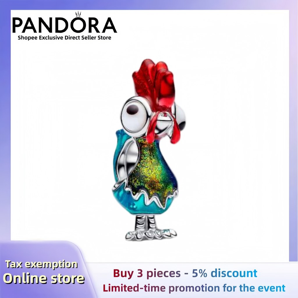 Pandora 925 silver Luxury Casual Jewelry Accessories (รวมกล่องบรรจุภัณฑ์) จี้ Xixi สไตล์ Mystic Ocea