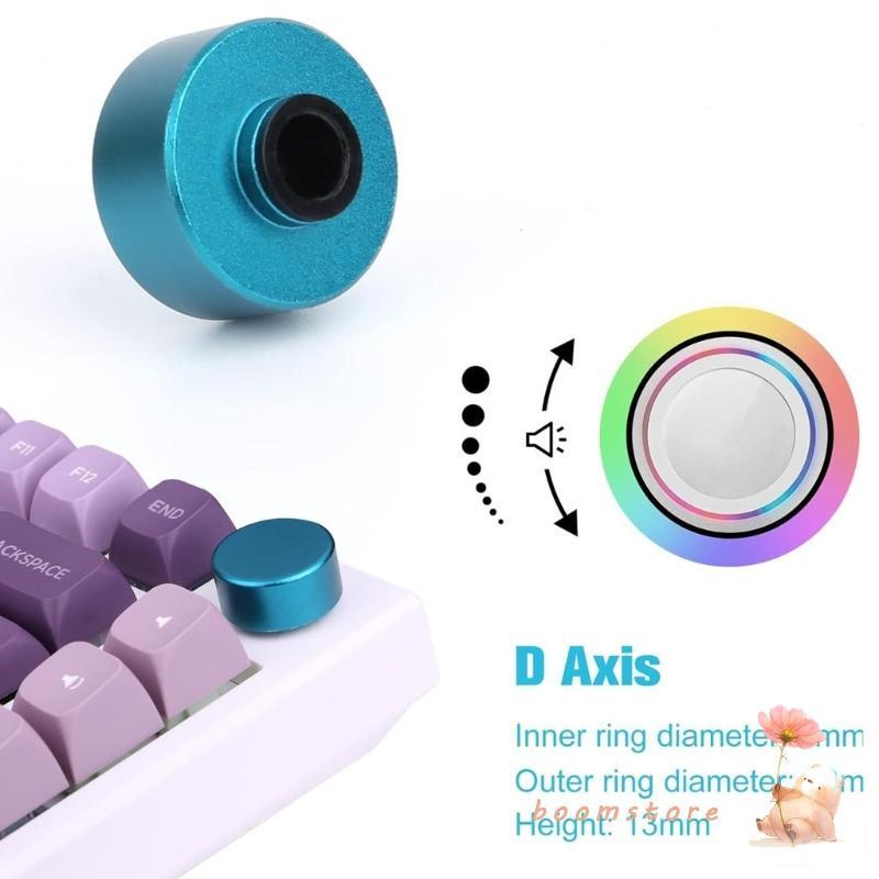 Boom รอบลูกบิดโลหะสําหรับคีย์บอร์ดแบบกลไกสําหรับ F75 IK75 ปุ่มคีย์บอร์ด 1PC