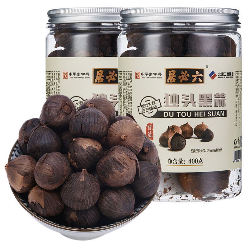 จันทร์แคน✨[Liubiju] กระเทียมดําเฉพาะ 400g กระเทียมหมัก กระเทียมดํา ของว่างราคาถูกทันใจ พิเศษ [Liubij