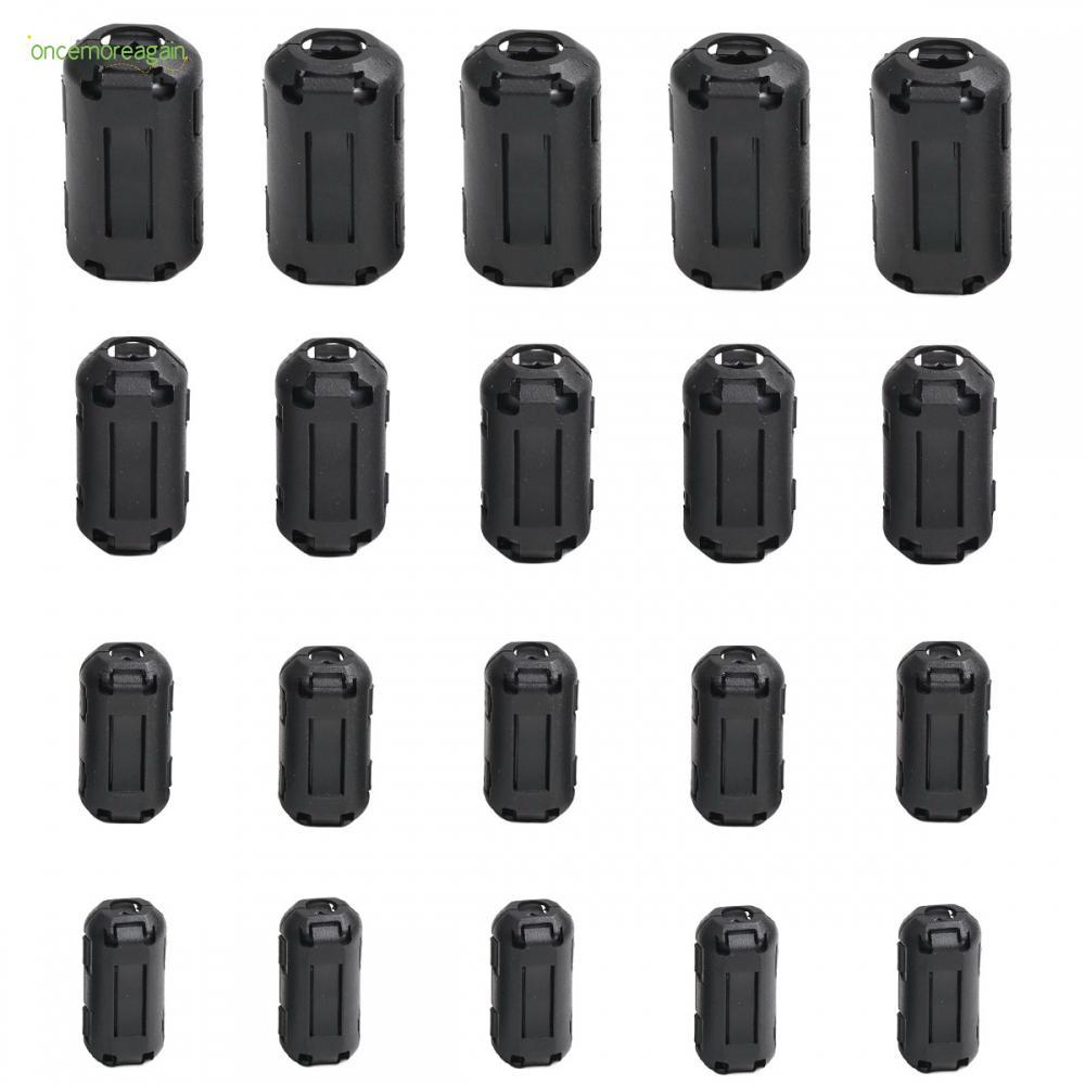 20 ชิ้น Ferrite Core คลิปสําหรับลด EMI บน USB Firewire Coaxial สาย