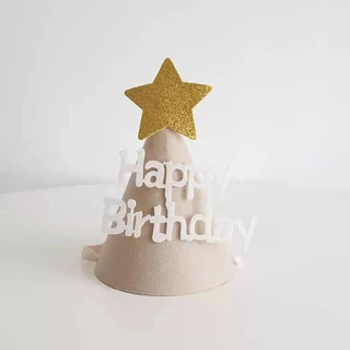(สินค้าพร้อมส่งจากไทย) หมวกปาร์ตี้วันเกิด DIY หมวกวันเกิด ตกแต่งปาร์ตี้ HBD (G0106)